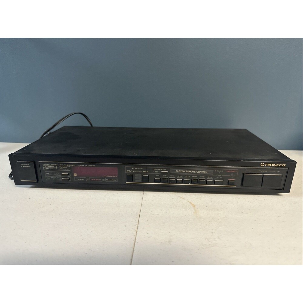 Vintage Pioneer TX-1070R FM/AM Digital Synthesizer Stereo Tuner. Tested Working!
